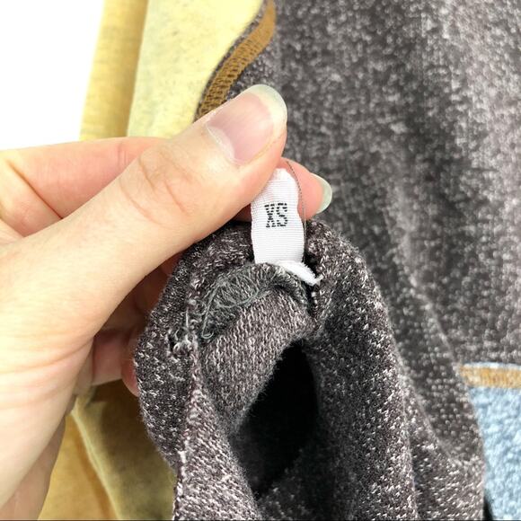 GILDED INTENT Color Blocked Hooded Sweatshirt XS - Picture 7 of 10